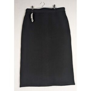 Forever 21 Black‎ Pencil Skirt Size L Classic Office & Casual Wear NWT Lq